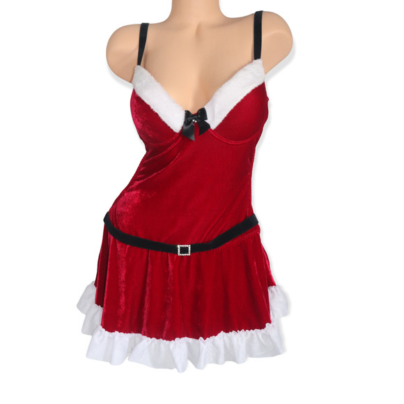 Cinema Etoile Other - Cinema Etoile Stretch Velvet Santa  Babydoll Size XL